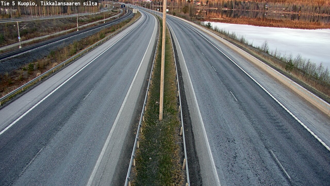 Weather Camera Image Väg 5 Kuopio, Tikkalansaari, Kuopio, Pohjois-Savo