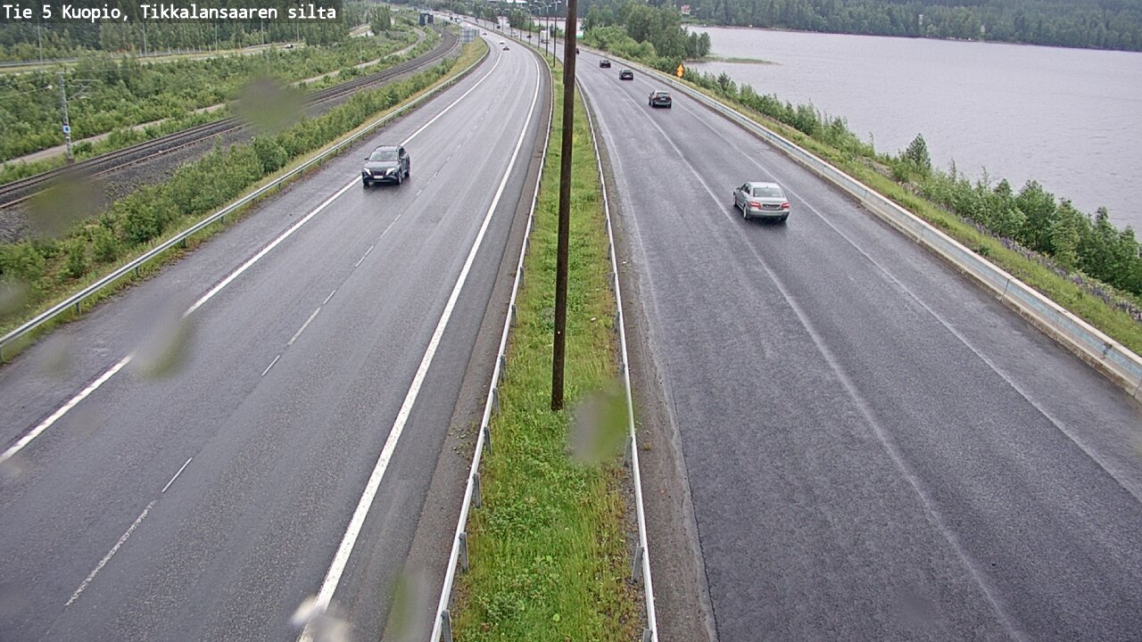 Weather Camera Image Väg 5 Kuopio, Tikkalansaari, Kuopio, Pohjois-Savo