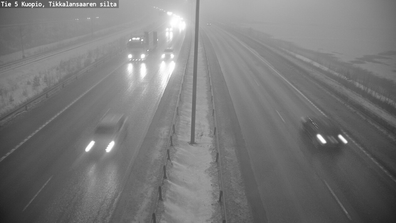 Weather Camera Image Road 5 Kuopio, Tikkalansaari, Kuopio, Pohjois-Savo