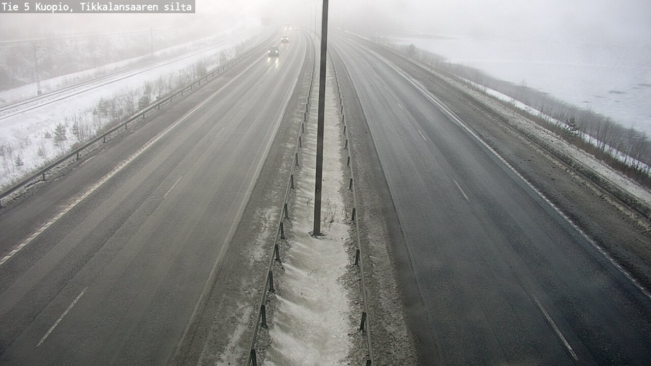 Weather Camera Image Road 5 Kuopio, Tikkalansaari, Kuopio, Pohjois-Savo