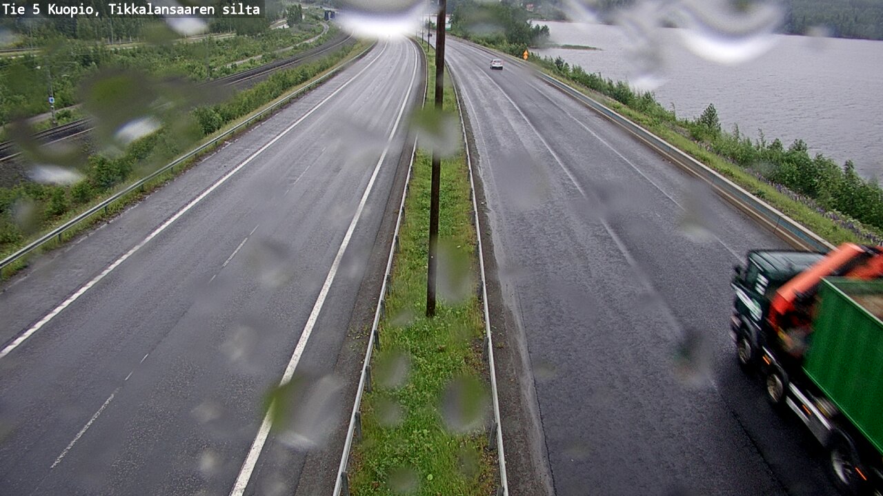Weather Camera Image Väg 5 Kuopio, Tikkalansaari, Kuopio, Pohjois-Savo