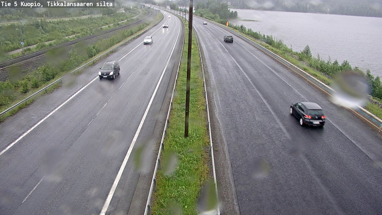 Weather Camera Image Väg 5 Kuopio, Tikkalansaari, Kuopio, Pohjois-Savo