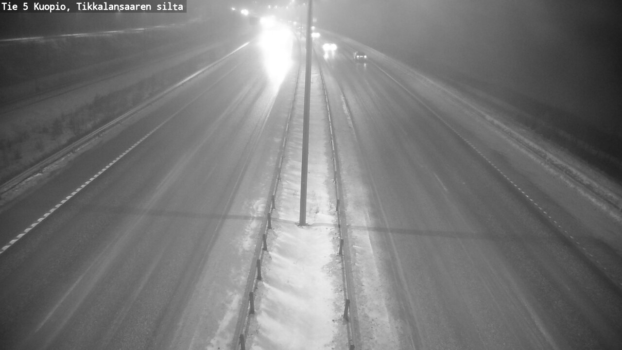 Weather Camera Image Road 5 Kuopio, Tikkalansaari, Kuopio, Pohjois-Savo