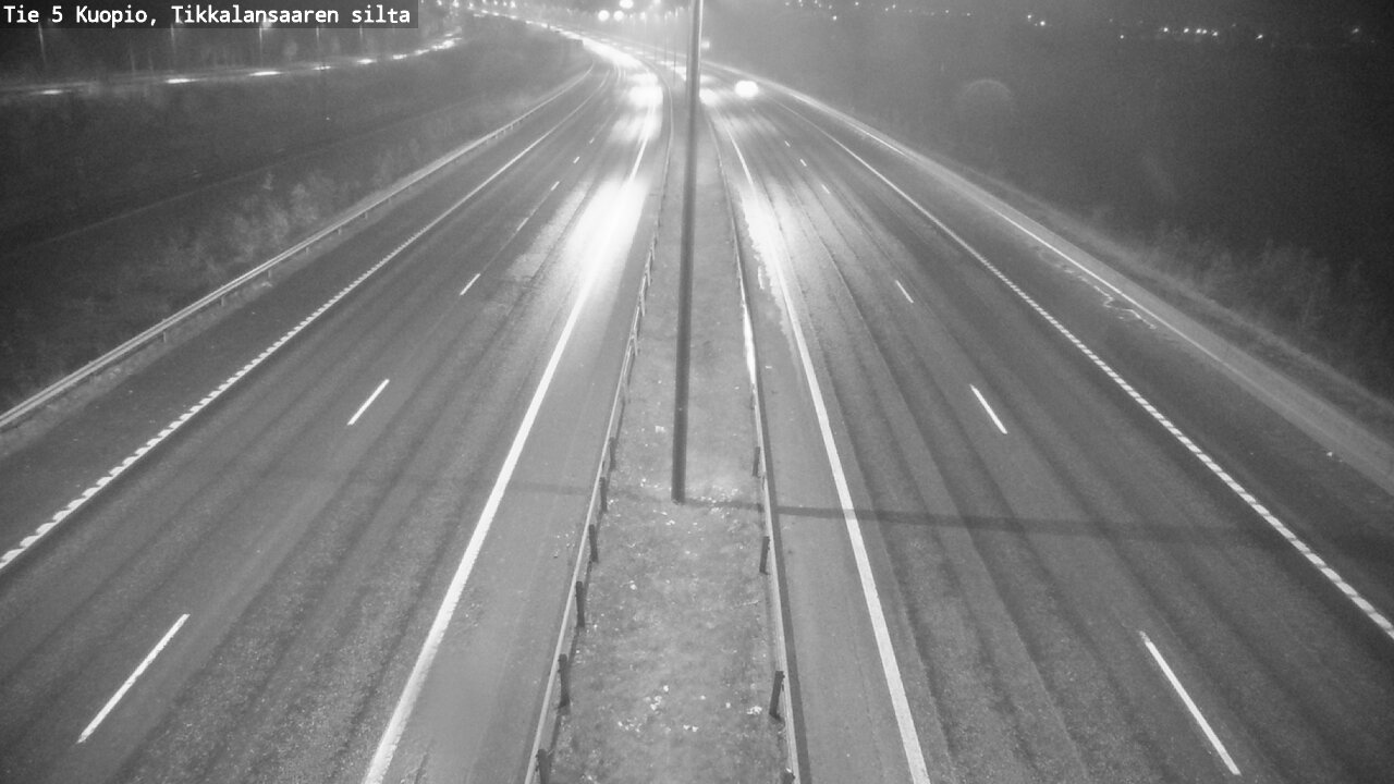 Weather Camera Image Road 5 Kuopio, Tikkalansaari, Kuopio, Pohjois-Savo