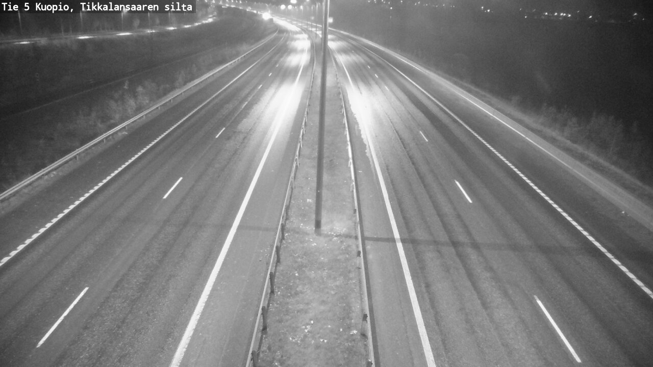 Weather Camera Image Road 5 Kuopio, Tikkalansaari, Kuopio, Pohjois-Savo