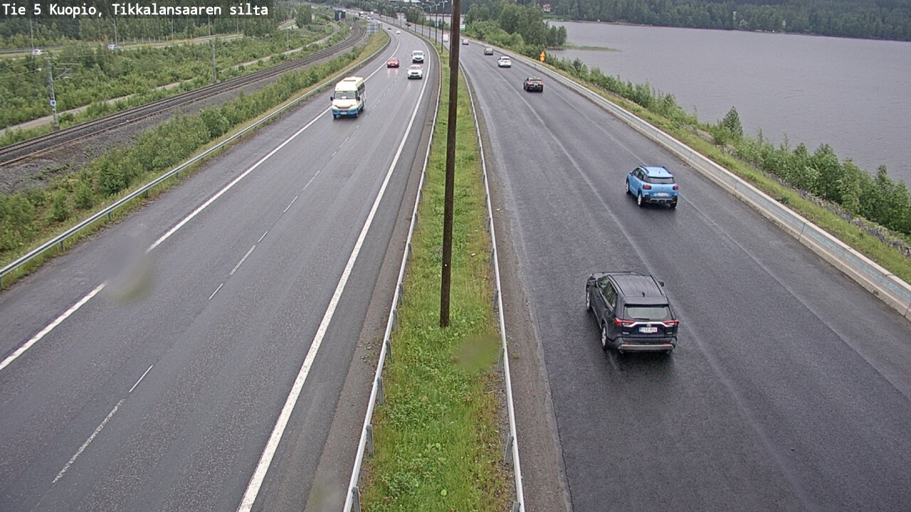 Weather Camera Image Väg 5 Kuopio, Tikkalansaari, Kuopio, Pohjois-Savo