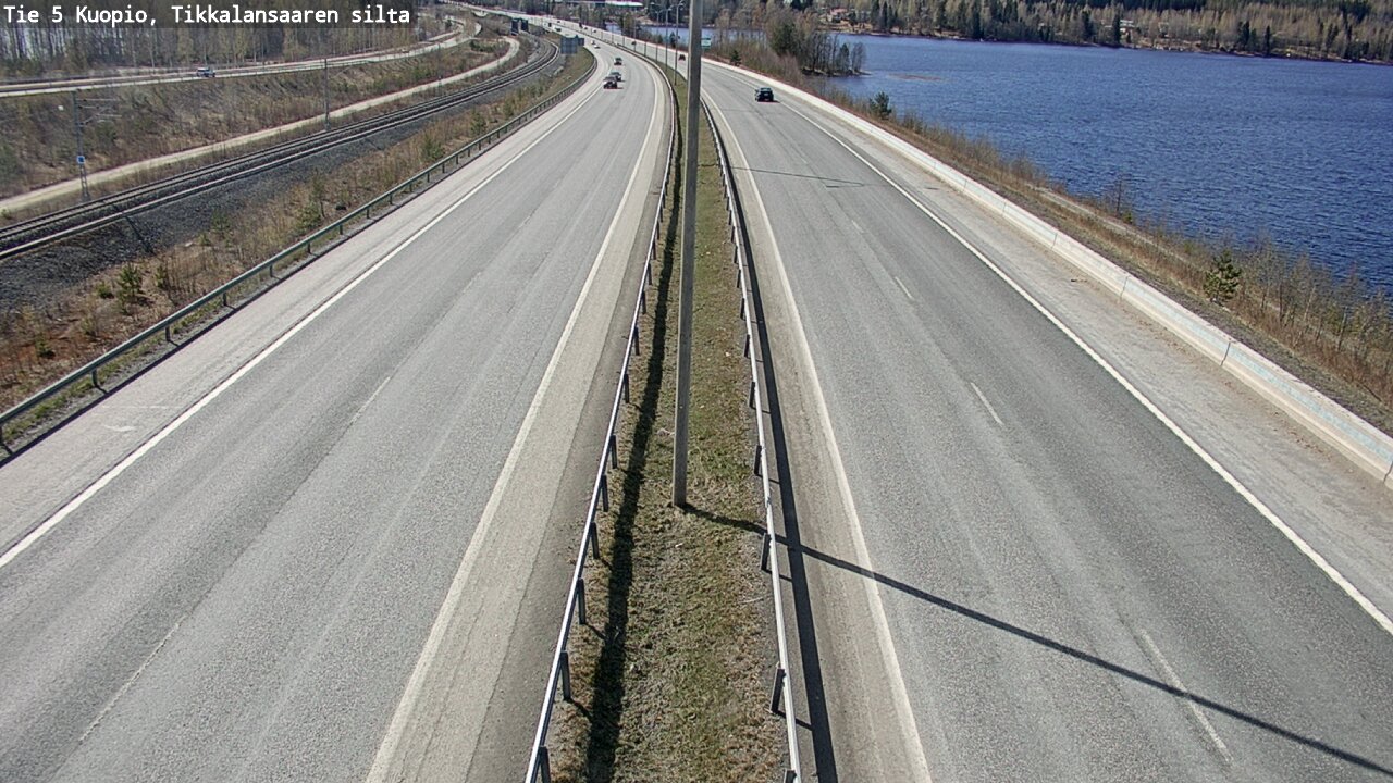 Weather Camera Image Road 5 Kuopio, Tikkalansaari, Kuopio, Pohjois-Savo