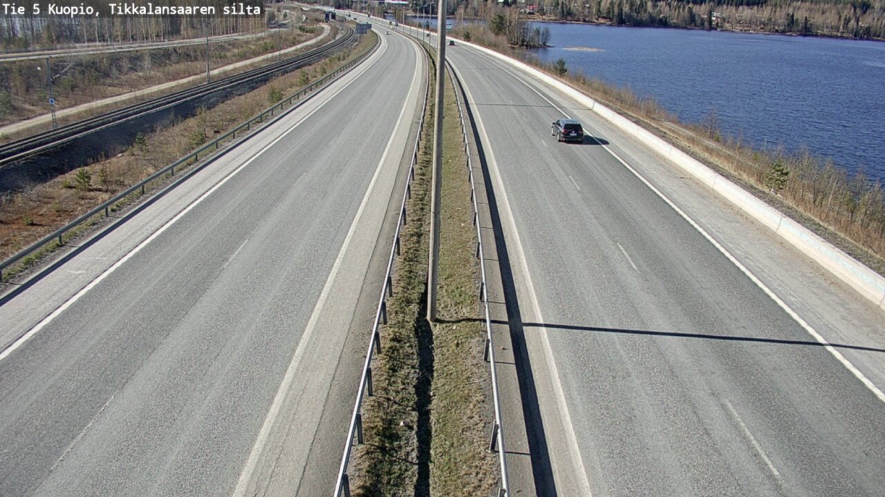 Weather Camera Image Road 5 Kuopio, Tikkalansaari, Kuopio, Pohjois-Savo