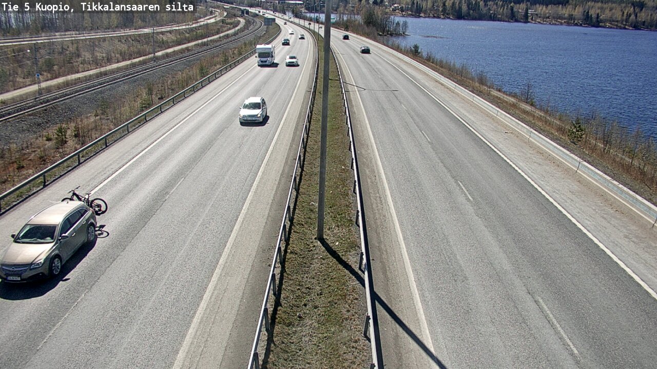Weather Camera Image Road 5 Kuopio, Tikkalansaari, Kuopio, Pohjois-Savo