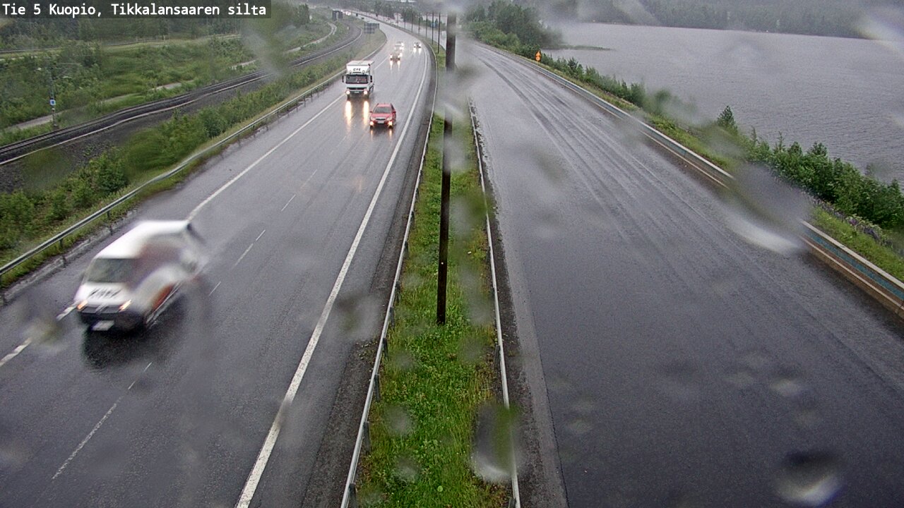 Weather Camera Image Väg 5 Kuopio, Tikkalansaari, Kuopio, Pohjois-Savo