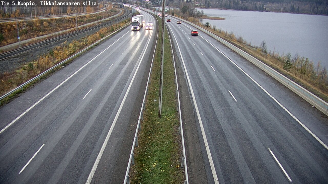 Weather Camera Image Väg 5 Kuopio, Tikkalansaari, Kuopio, Pohjois-Savo