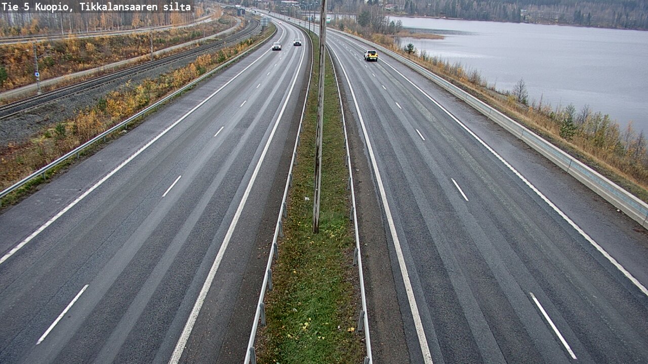 Weather Camera Image Väg 5 Kuopio, Tikkalansaari, Kuopio, Pohjois-Savo
