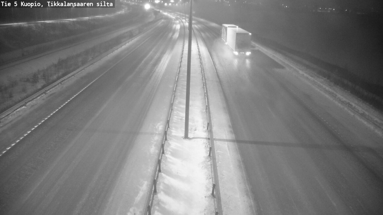 Weather Camera Image Road 5 Kuopio, Tikkalansaari, Kuopio, Pohjois-Savo