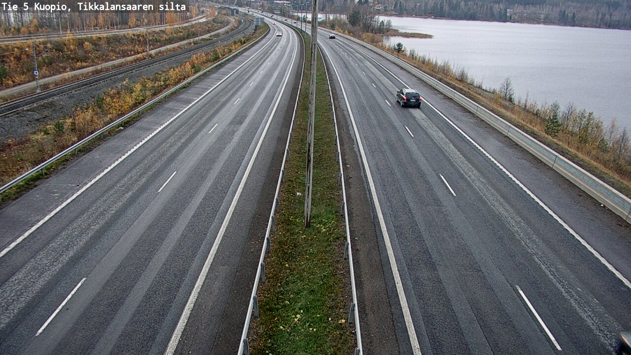 Weather Camera Image Väg 5 Kuopio, Tikkalansaari, Kuopio, Pohjois-Savo