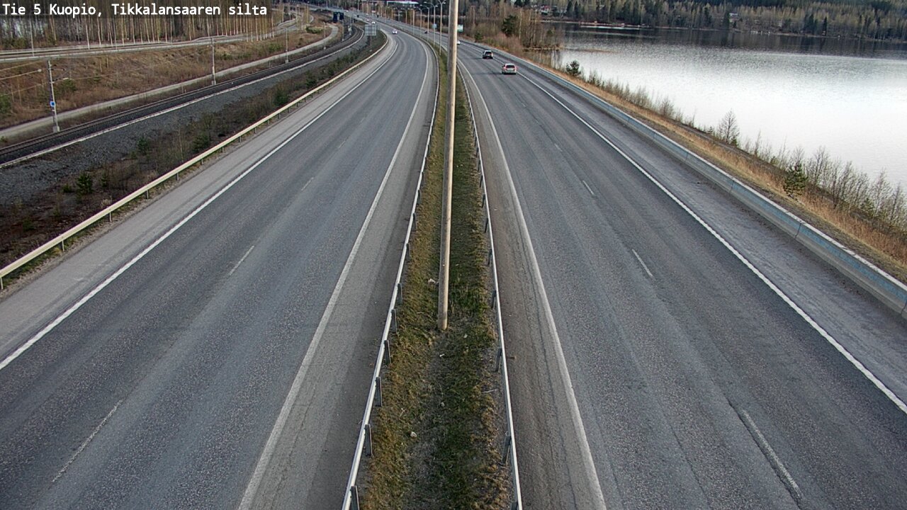 Weather Camera Image Road 5 Kuopio, Tikkalansaari, Kuopio, Pohjois-Savo