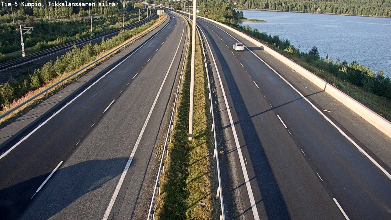 Weather Camera Image Road 5 Kuopio, Tikkalansaari, Kuopio, Pohjois-Savo