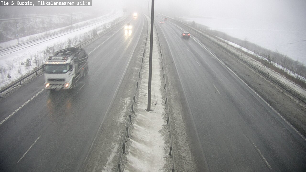 Weather Camera Image Road 5 Kuopio, Tikkalansaari, Kuopio, Pohjois-Savo