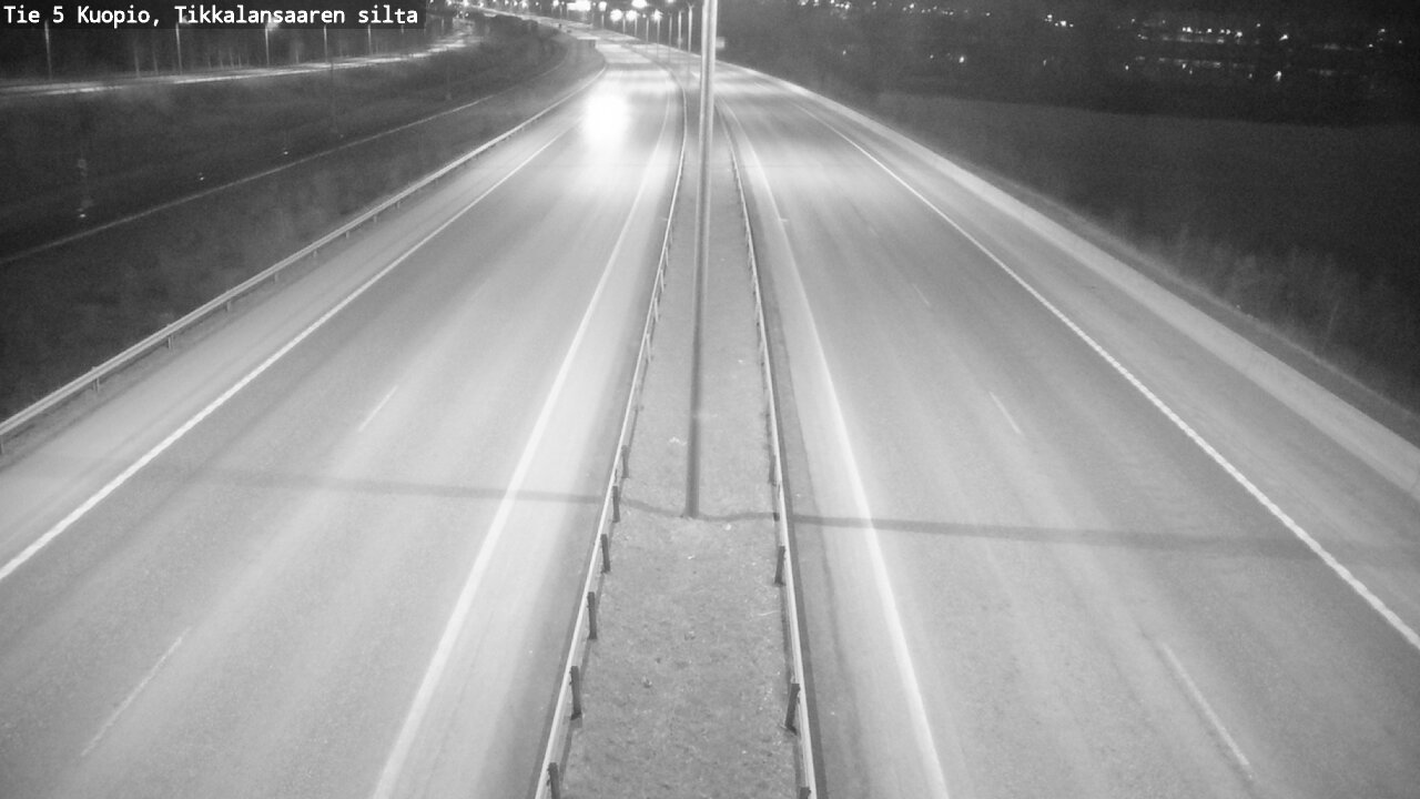 Weather Camera Image Road 5 Kuopio, Tikkalansaari, Kuopio, Pohjois-Savo