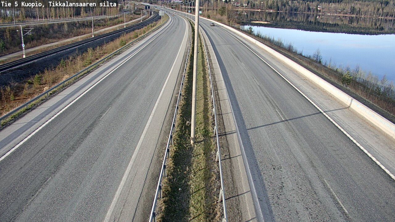 Weather Camera Image Väg 5 Kuopio, Tikkalansaari, Kuopio, Pohjois-Savo