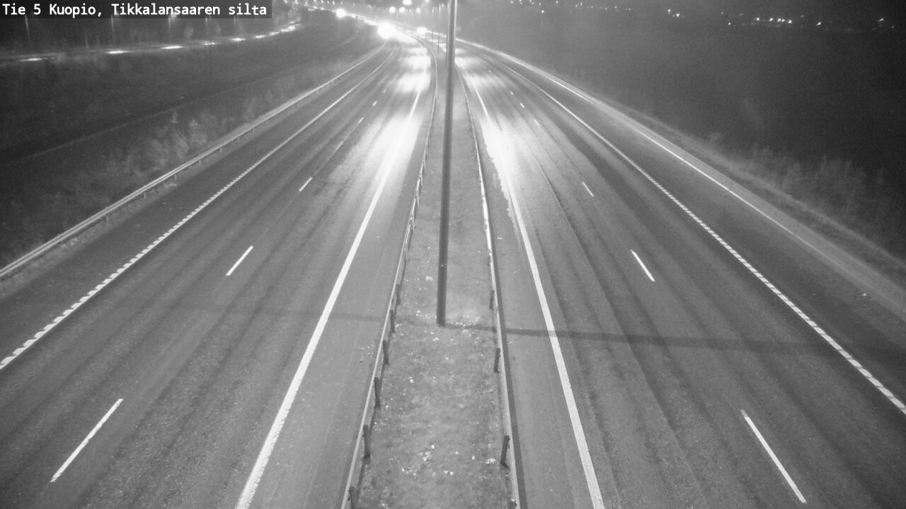 Weather Camera Image Road 5 Kuopio, Tikkalansaari, Kuopio, Pohjois-Savo