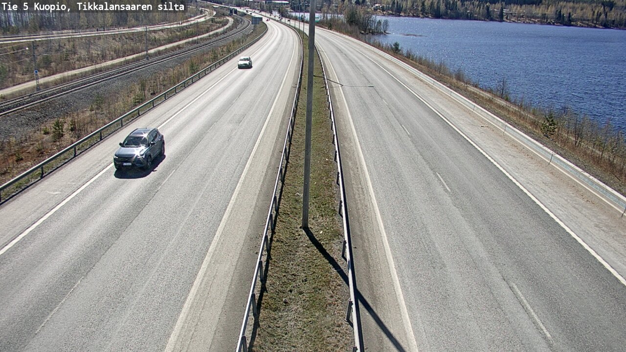 Weather Camera Image Road 5 Kuopio, Tikkalansaari, Kuopio, Pohjois-Savo