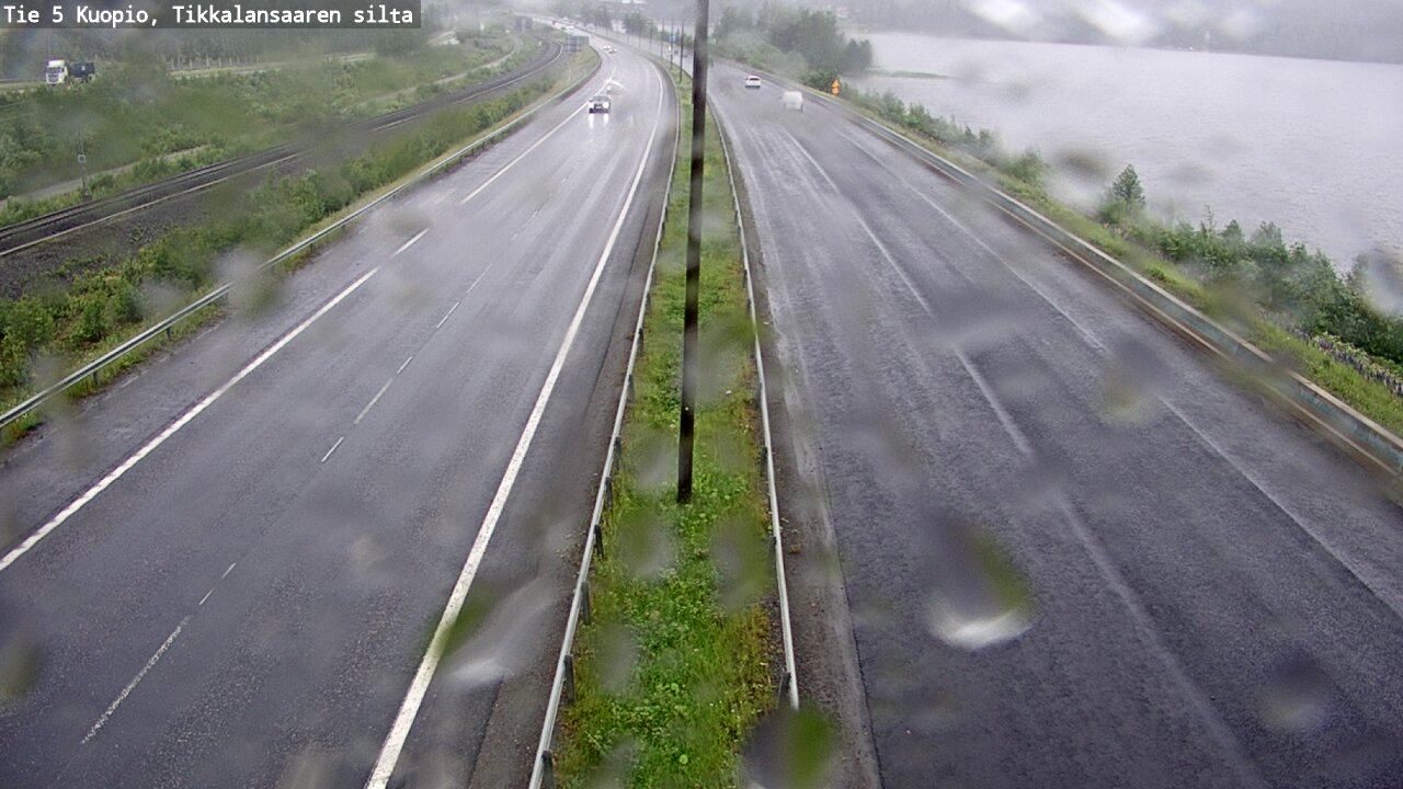 Weather Camera Image Väg 5 Kuopio, Tikkalansaari, Kuopio, Pohjois-Savo