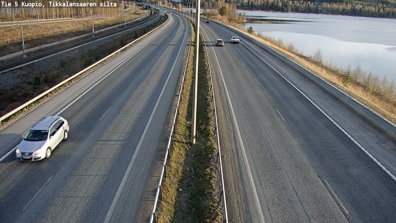 Weather Camera Image Road 5 Kuopio, Tikkalansaari, Kuopio, Pohjois-Savo