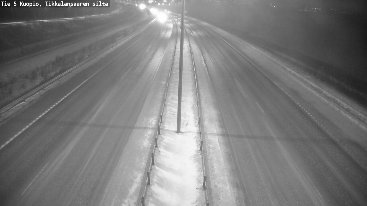 Weather Camera Image Road 5 Kuopio, Tikkalansaari, Kuopio, Pohjois-Savo