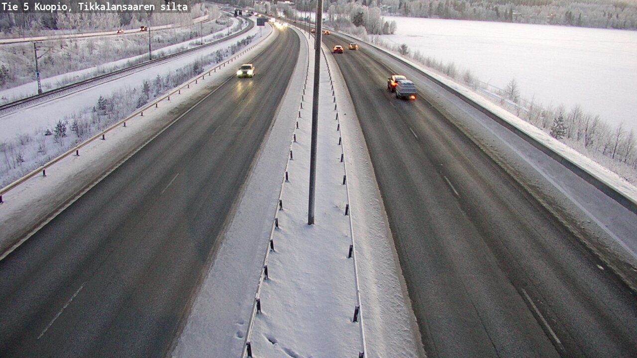 Weather Camera Image Väg 5 Kuopio, Tikkalansaari, Kuopio, Pohjois-Savo