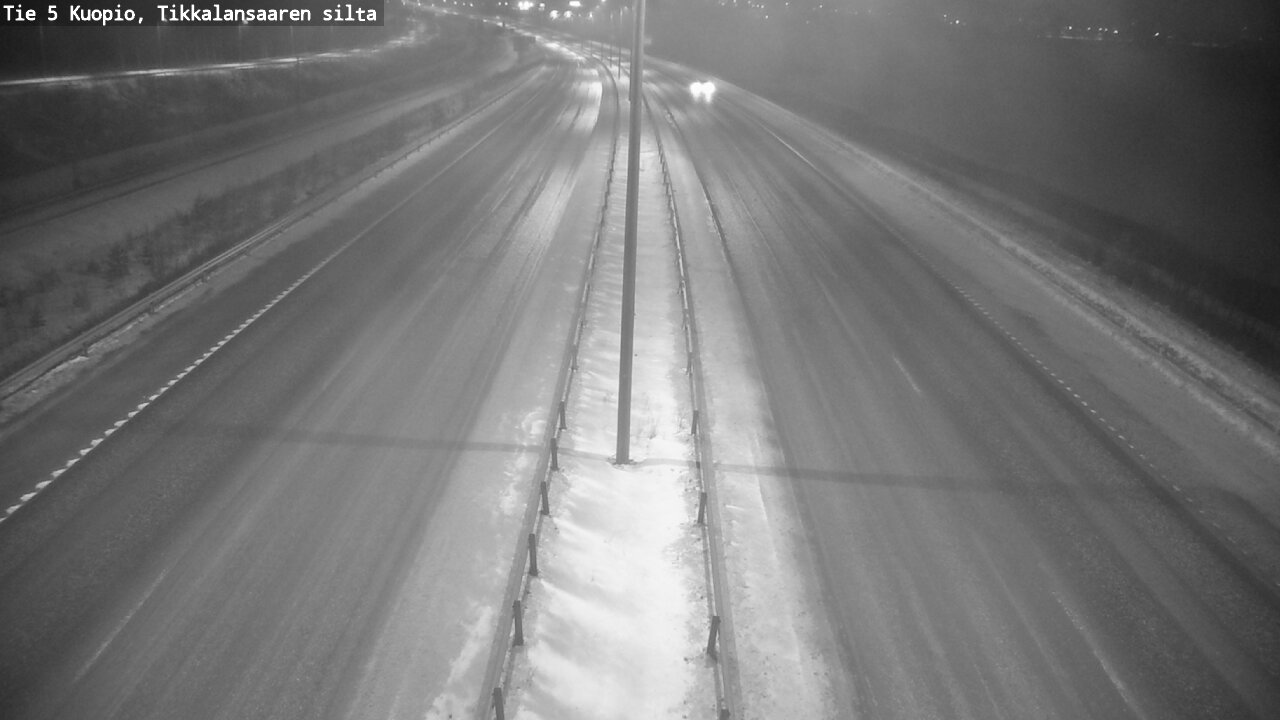 Weather Camera Image Road 5 Kuopio, Tikkalansaari, Kuopio, Pohjois-Savo