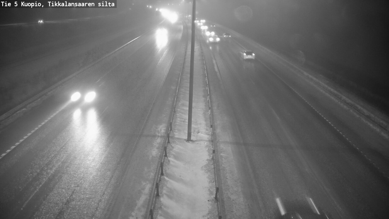 Weather Camera Image Road 5 Kuopio, Tikkalansaari, Kuopio, Pohjois-Savo
