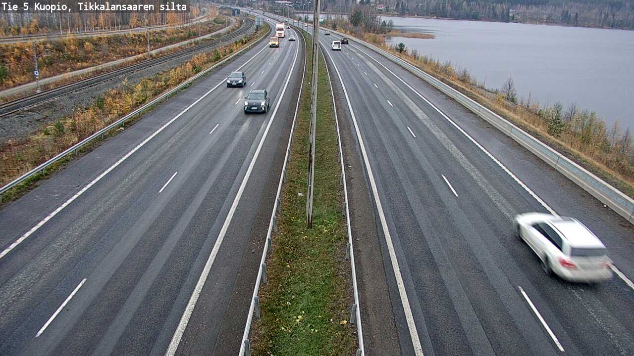 Weather Camera Image Väg 5 Kuopio, Tikkalansaari, Kuopio, Pohjois-Savo