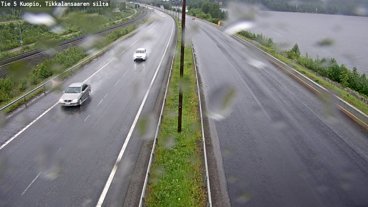 Weather Camera Image Väg 5 Kuopio, Tikkalansaari, Kuopio, Pohjois-Savo