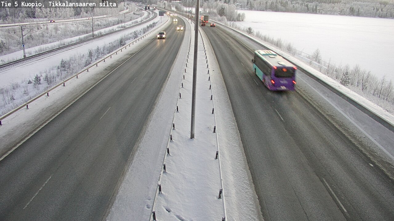 Weather Camera Image Väg 5 Kuopio, Tikkalansaari, Kuopio, Pohjois-Savo