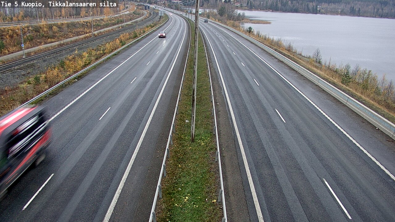 Weather Camera Image Väg 5 Kuopio, Tikkalansaari, Kuopio, Pohjois-Savo