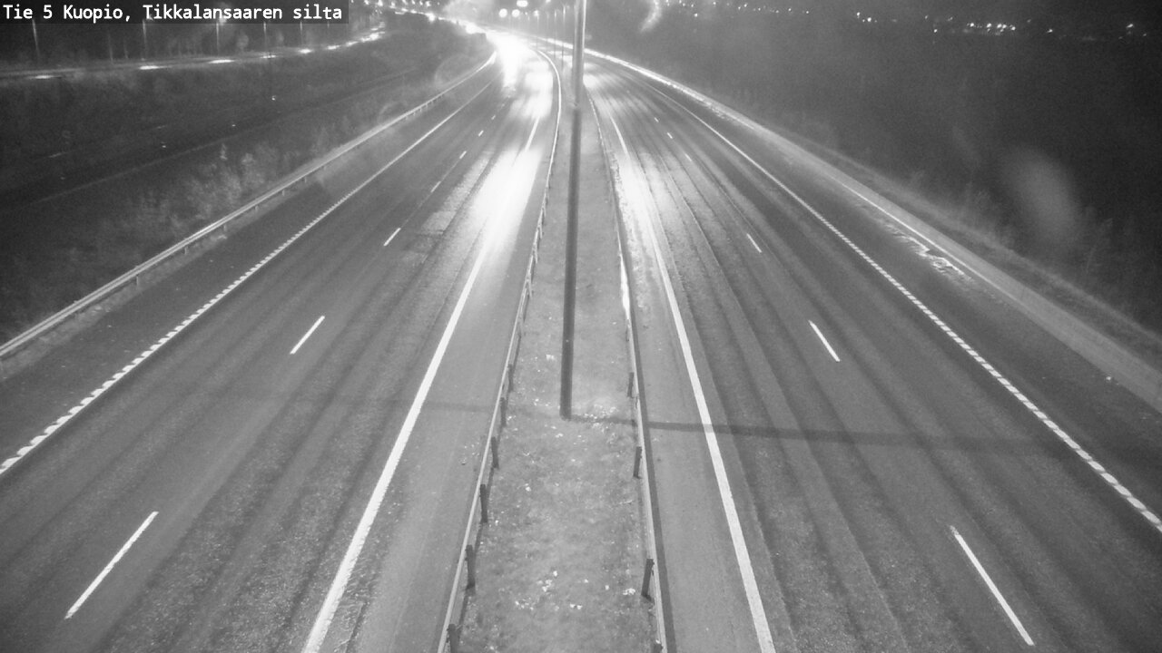 Weather Camera Image Road 5 Kuopio, Tikkalansaari, Kuopio, Pohjois-Savo