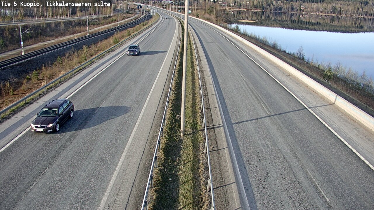 Weather Camera Image Väg 5 Kuopio, Tikkalansaari, Kuopio, Pohjois-Savo