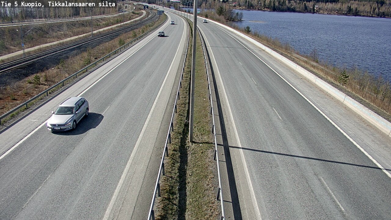 Weather Camera Image Road 5 Kuopio, Tikkalansaari, Kuopio, Pohjois-Savo