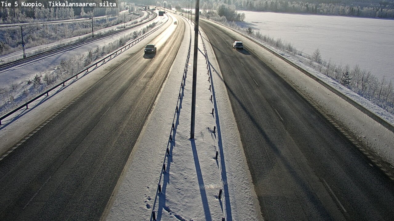 Weather Camera Image Väg 5 Kuopio, Tikkalansaari, Kuopio, Pohjois-Savo
