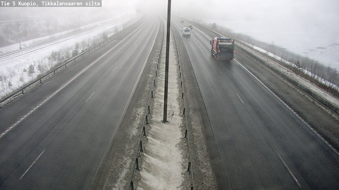 Weather Camera Image Road 5 Kuopio, Tikkalansaari, Kuopio, Pohjois-Savo