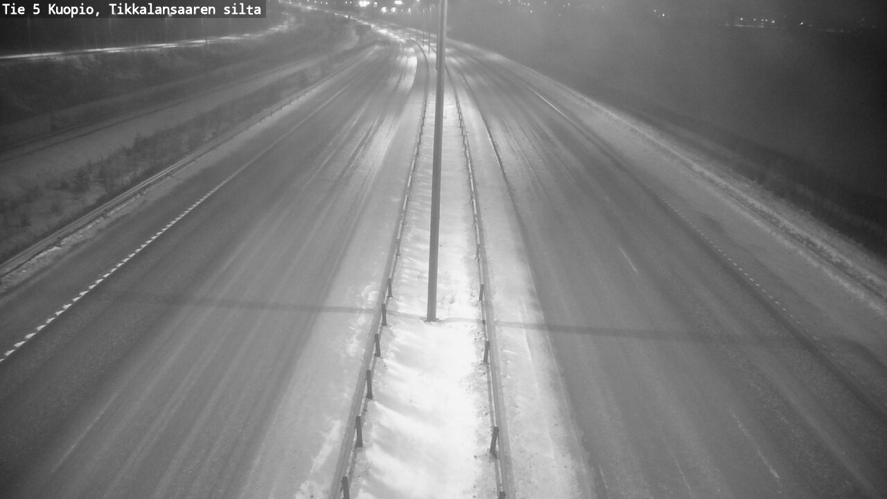 Weather Camera Image Road 5 Kuopio, Tikkalansaari, Kuopio, Pohjois-Savo