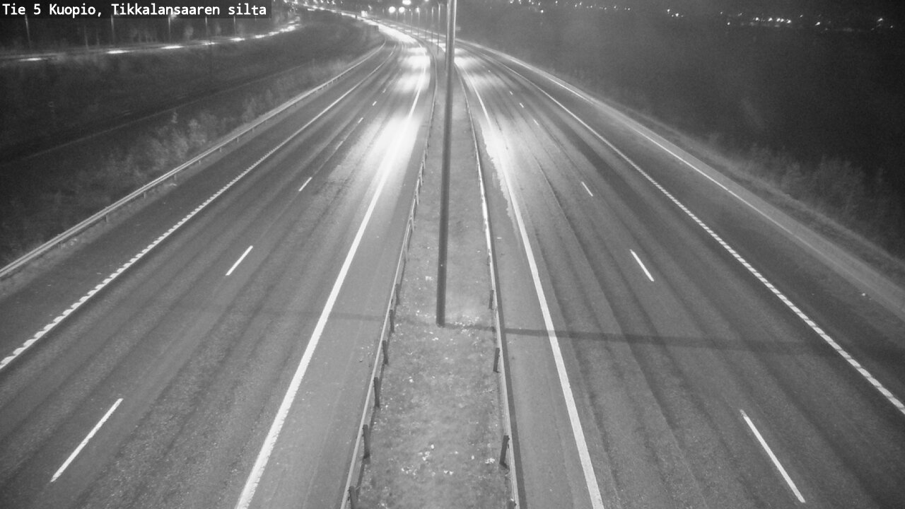 Weather Camera Image Road 5 Kuopio, Tikkalansaari, Kuopio, Pohjois-Savo
