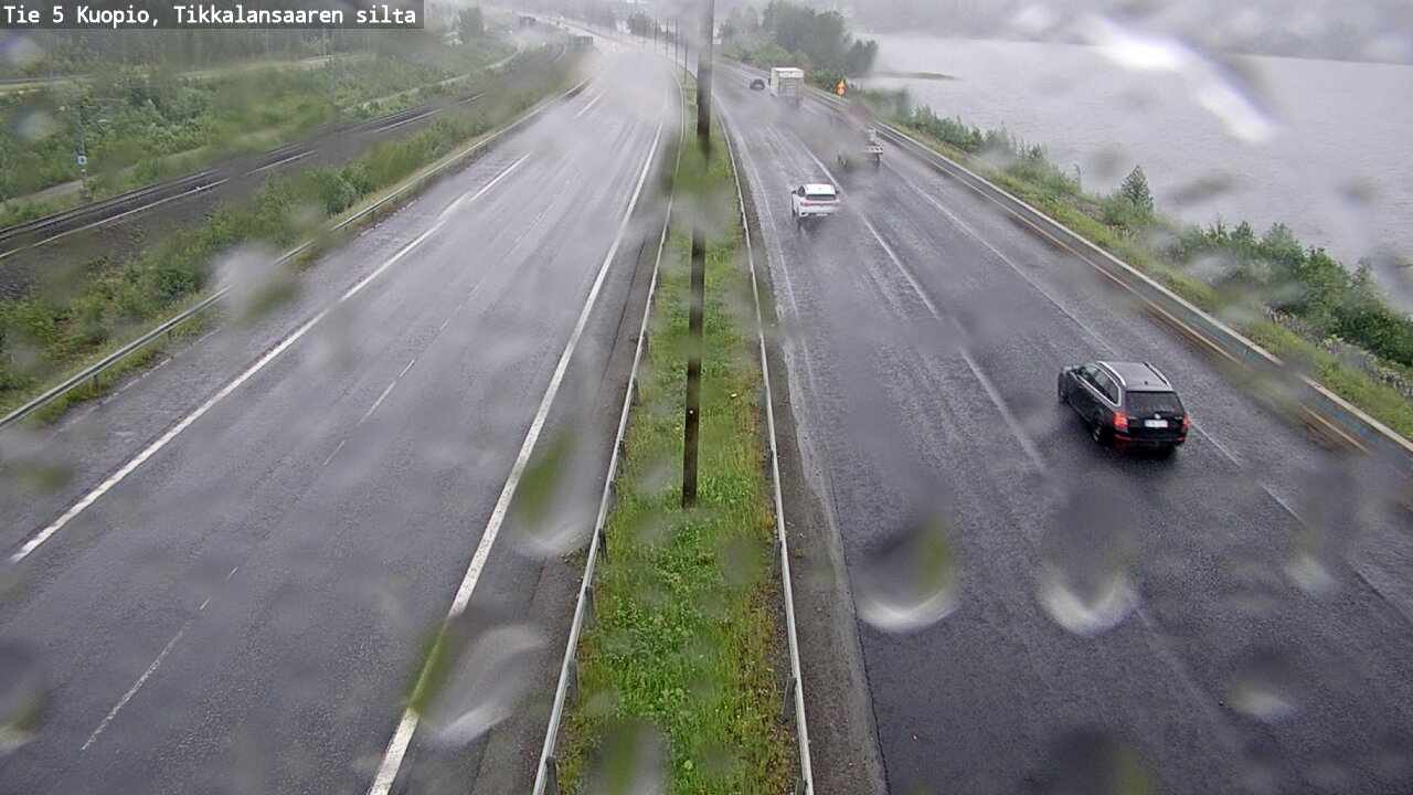 Weather Camera Image Väg 5 Kuopio, Tikkalansaari, Kuopio, Pohjois-Savo