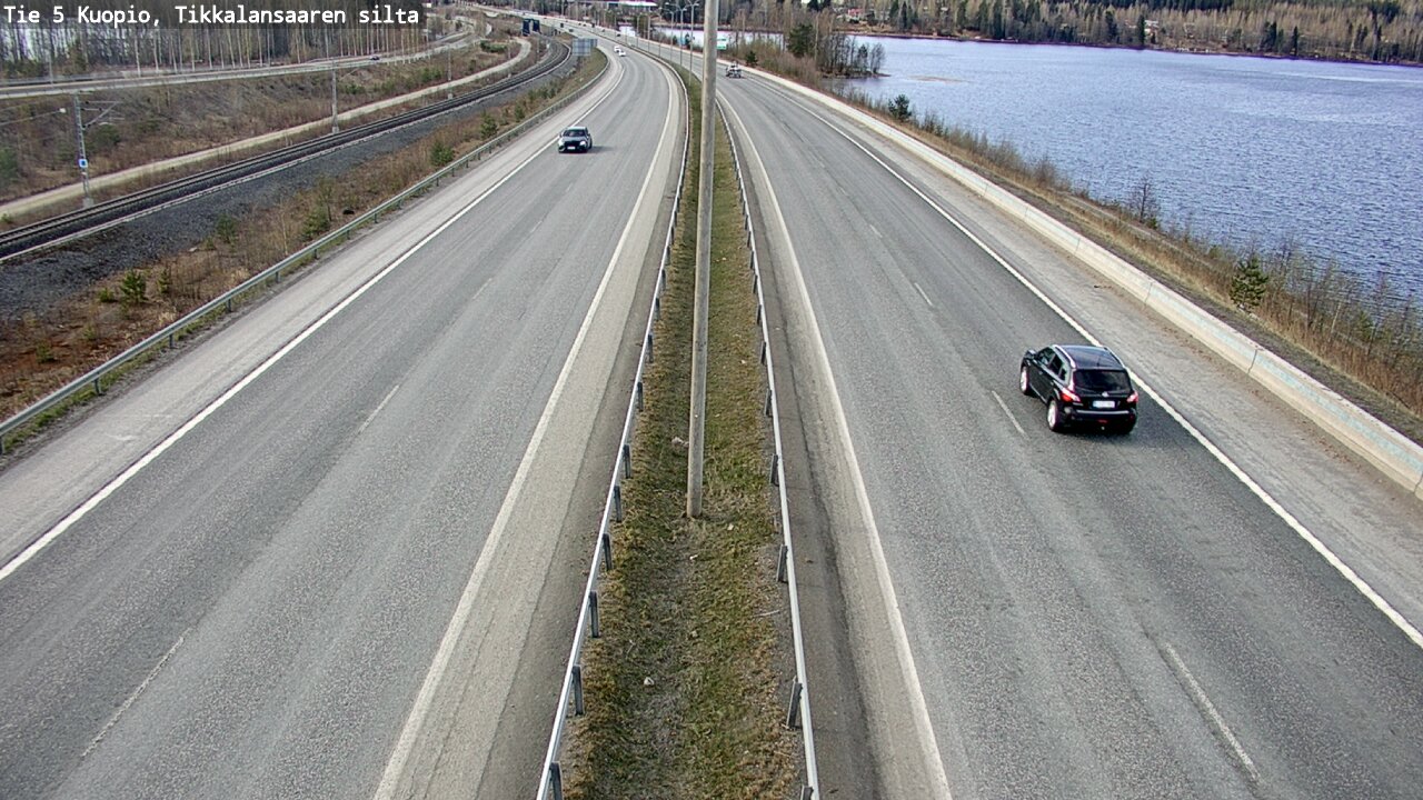 Weather Camera Image Road 5 Kuopio, Tikkalansaari, Kuopio, Pohjois-Savo