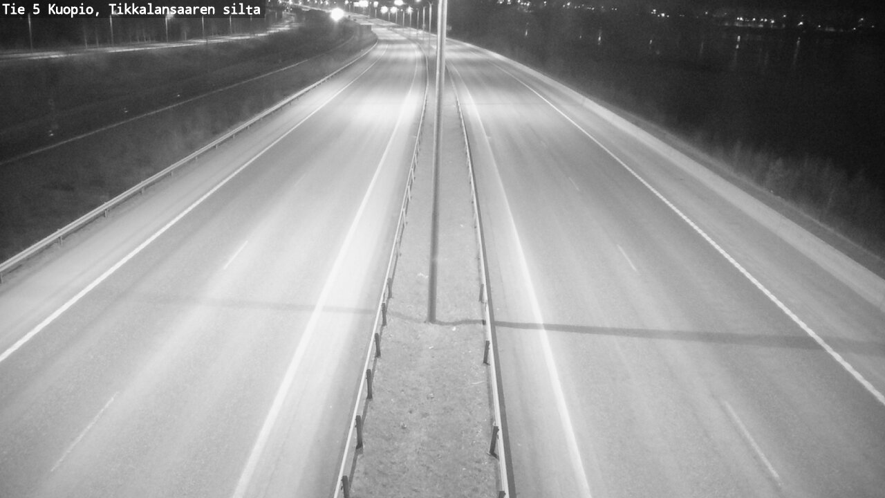 Weather Camera Image Road 5 Kuopio, Tikkalansaari, Kuopio, Pohjois-Savo