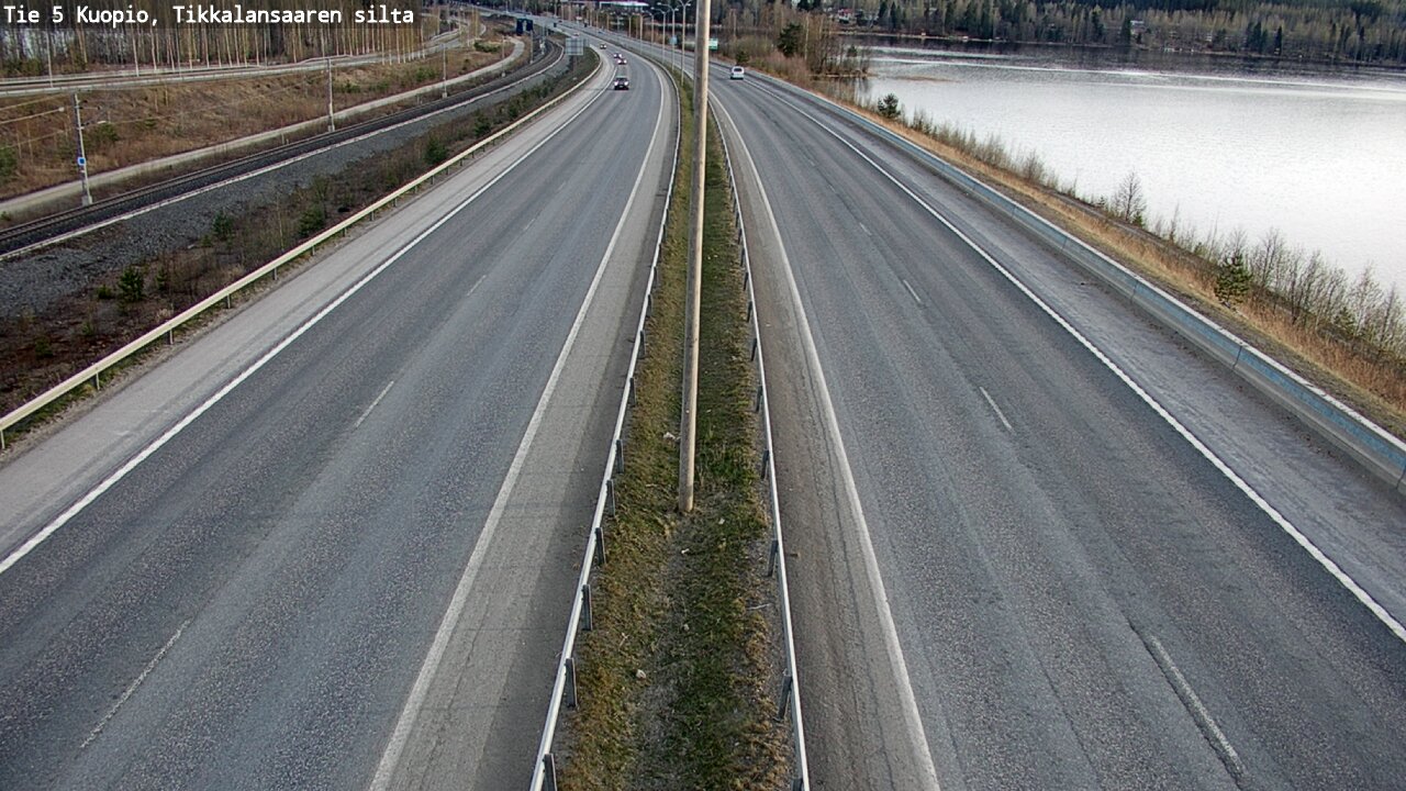 Weather Camera Image Road 5 Kuopio, Tikkalansaari, Kuopio, Pohjois-Savo