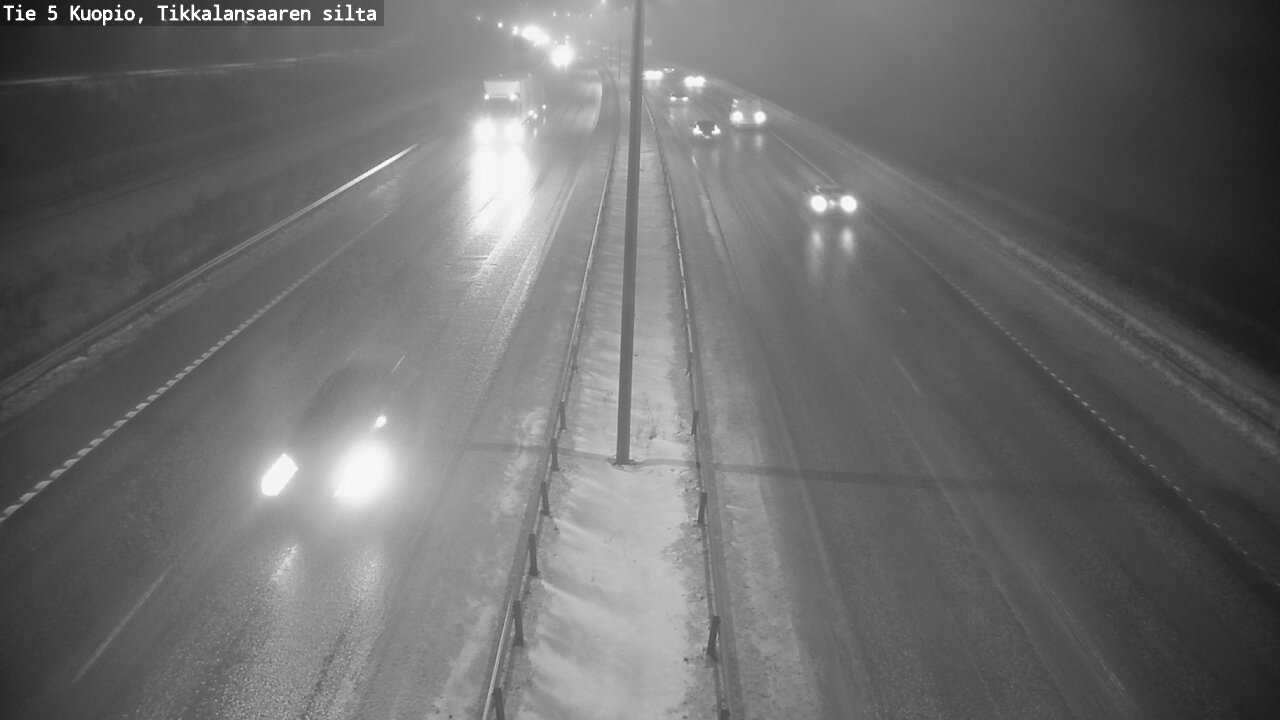 Weather Camera Image Road 5 Kuopio, Tikkalansaari, Kuopio, Pohjois-Savo