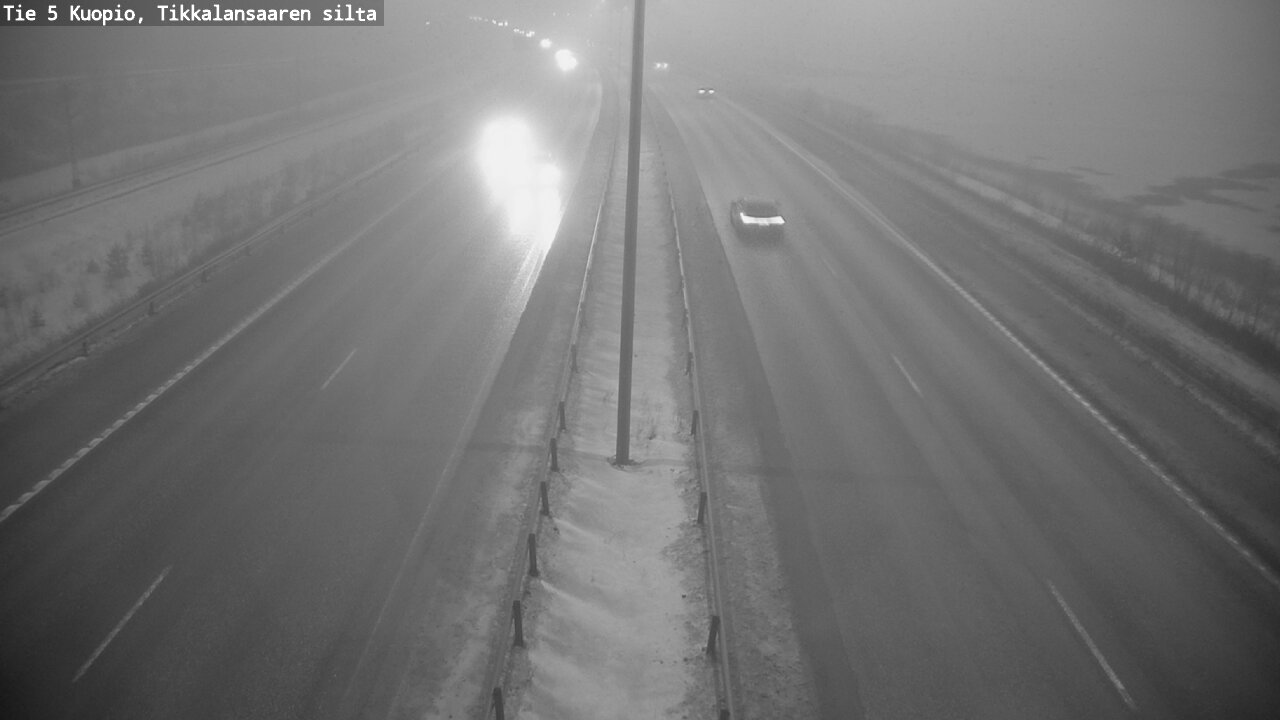 Weather Camera Image Road 5 Kuopio, Tikkalansaari, Kuopio, Pohjois-Savo