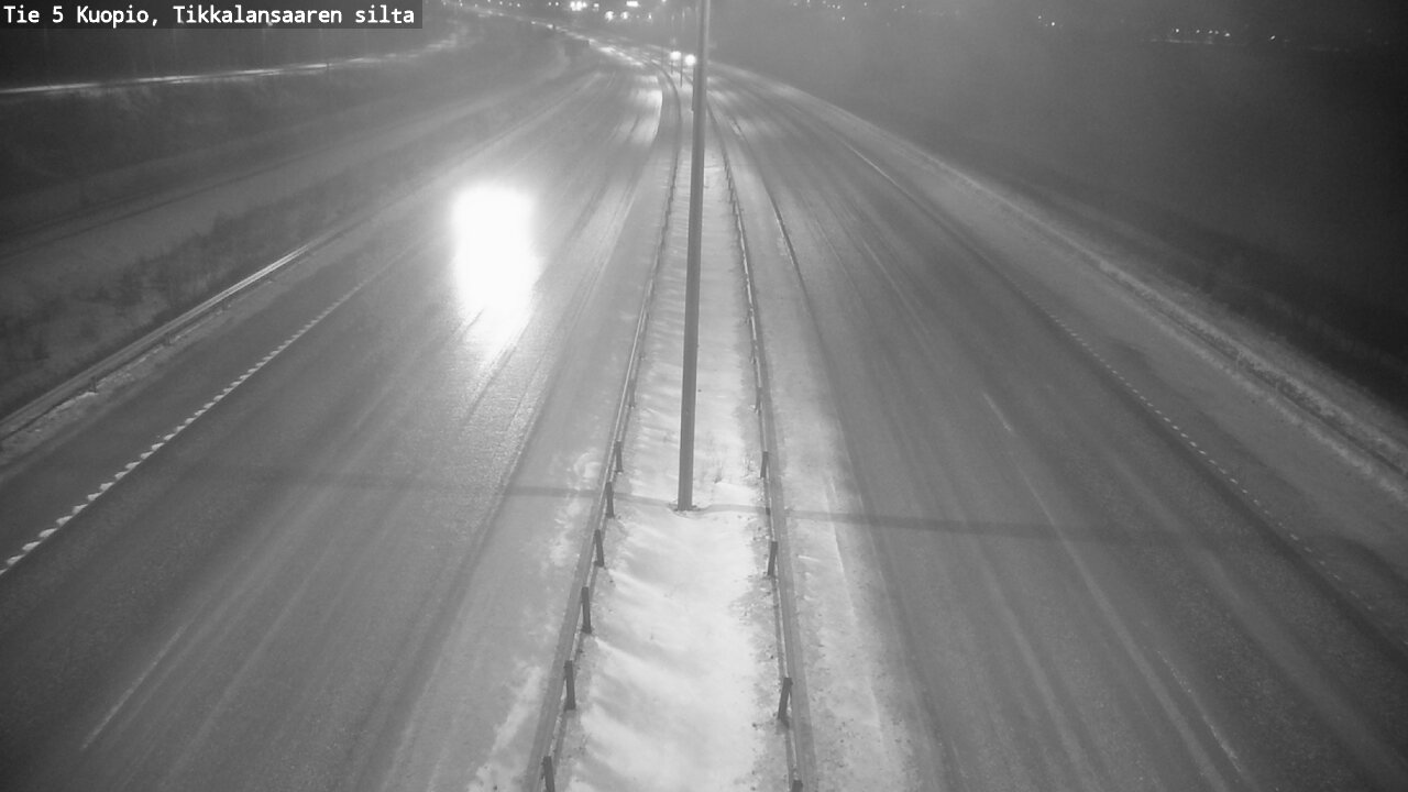 Weather Camera Image Road 5 Kuopio, Tikkalansaari, Kuopio, Pohjois-Savo