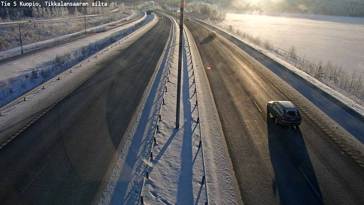 Weather Camera Image Väg 5 Kuopio, Tikkalansaari, Kuopio, Pohjois-Savo